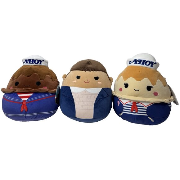 Squishmallows 10” Stranger Things Plush Eleven USS Butterscotch Lot of 3 NWT - Picture 1 of 16